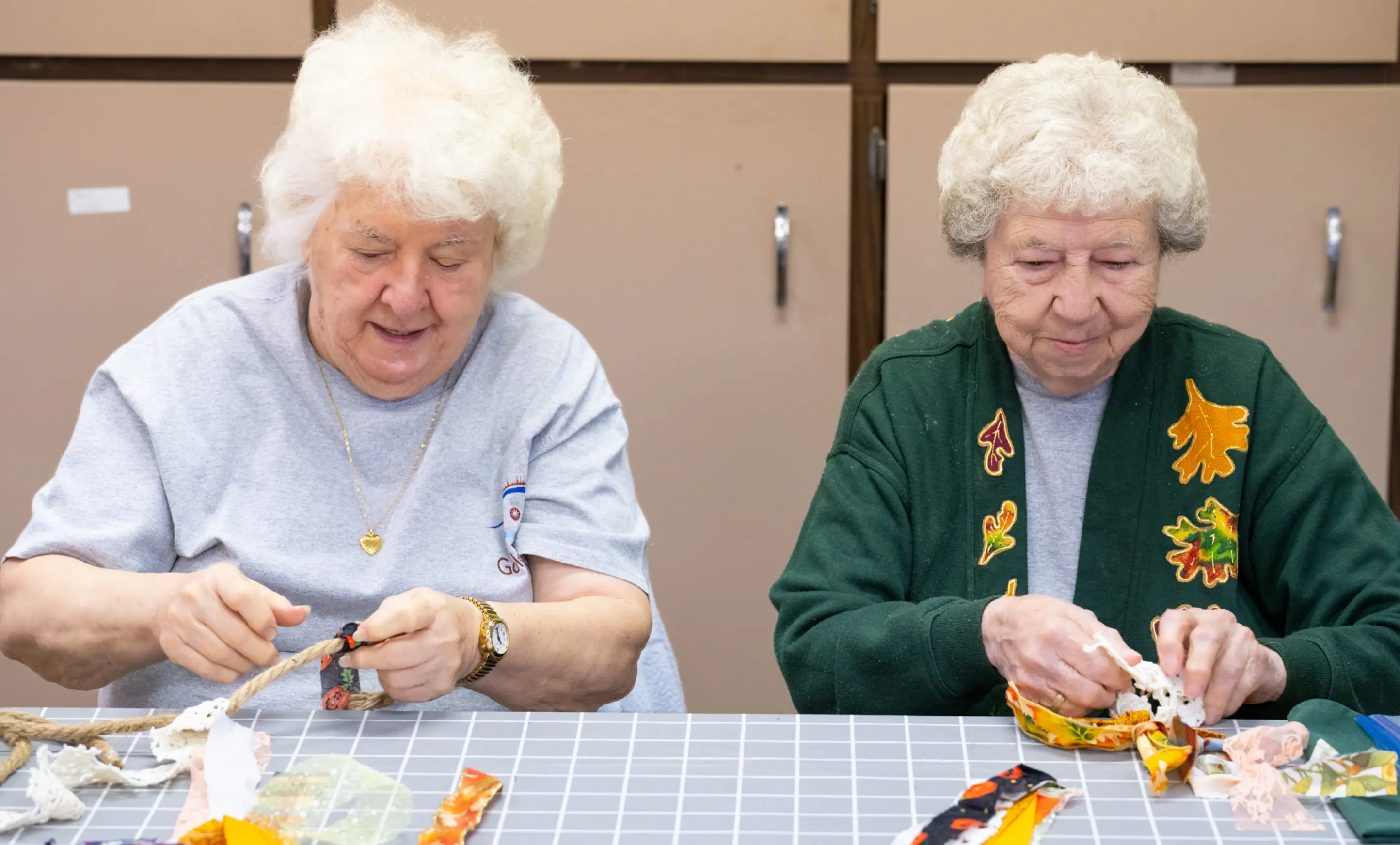 two LBA clients creating a craft